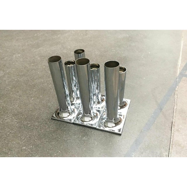 Mid-Century Space Age German Model A248 Chrome Ceiling or Wall Lamps by Rolf Krüger for Staff, 1960s, Set of 7 For Sale - Image 11 of 18