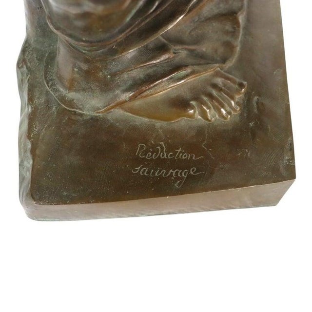 Mediterranean Large 39" Reduction Pierre-Louis Frédéric Sauvage Bronze “Venus De Milo" C1900 For Sale - Image 3 of 15