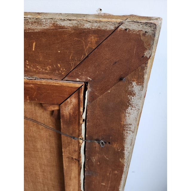 Early 20th Century Girl and Friends Oil on Canvas Portrait by John Trubee For Sale - Image 18 of 18