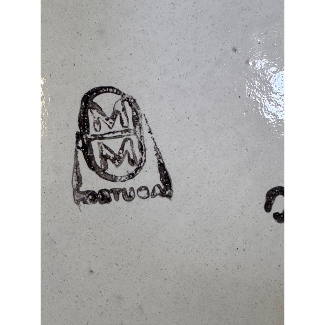 Made in Portugal Vintage Terra Cotta Hand Painted Plates - Set of 8 For Sale - Image 11 of 18