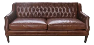 Matthew Izzo Home Leather Chesterfield Sofa 73”