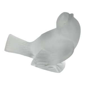 Mid 20th Century The Singing Sparrow (Moineau Coquet) - A Mid-Century Lalique Frosted Crystal Masterpiece
