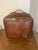 1990s Tooled Leather Ottoman Plain With Nailheads Antique Brown For Sale - Image 5 of 12