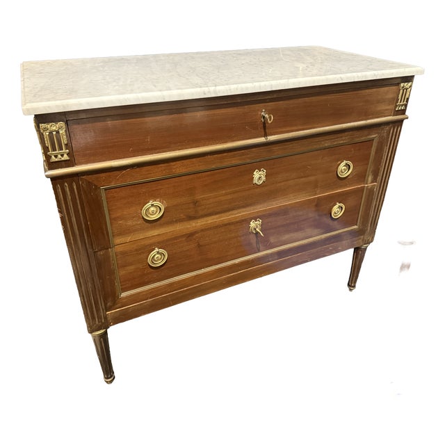 Louis XVI Mahogany Commode For Sale