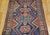 Blue Vintage Kurdish Tribal Rug, Hand-Knotted Wool, Geometric Pattern, Blue & Rust-Red, 4x8 For Sale - Image 8 of 14
