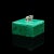 Mid 19th Century Small Antique English Malachite & Silver Trinket Box For Sale - Image 5 of 13
