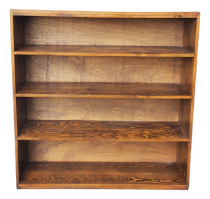 1950s Old Solid Wood Bookcase