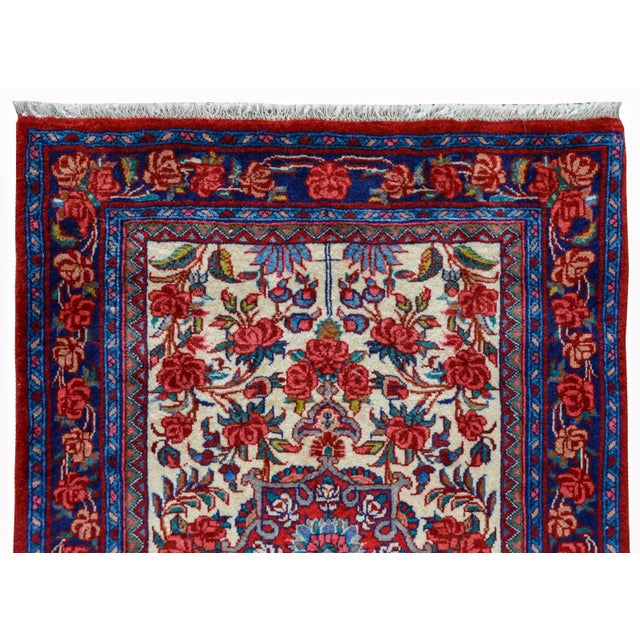 Shabby Chic Vintage Persian Bidjar Rug For Sale - Image 3 of 10