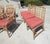 Gorgeous set of 8 dining chairs manufactured by Baker Furniture Co. for the McGuire brand. The set includes 2 armchairs...