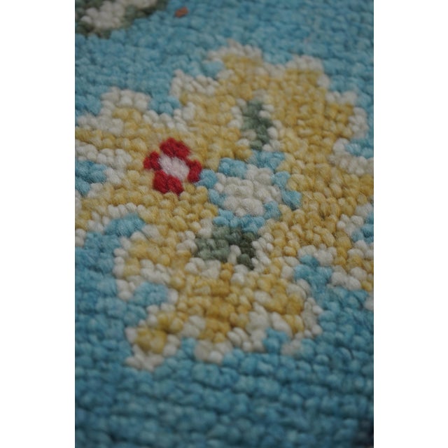 Blue Approx: 2.5’ X 10’ Turkish Design Oriental Runner Rug For Sale - Image 8 of 10