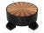 Noir NOIR Tambour Coffee Table, Hand Rubbed Black with Veneer Top For Sale - Image 4 of 5
