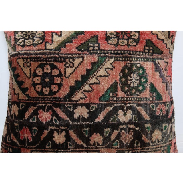 Brown Handmade Tribal Bohemian Rug Pillow Cover -20'' X 20''' For Sale - Image 8 of 10