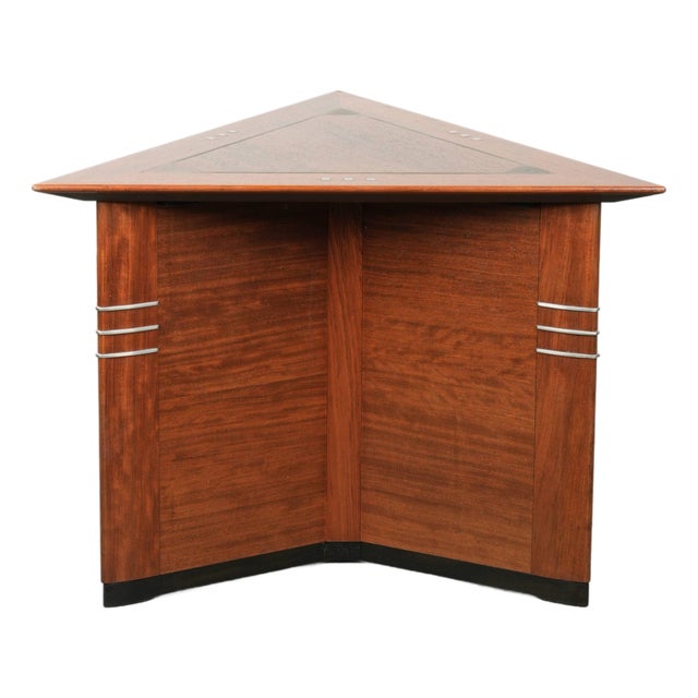 Vintage Art Deco Coffee Table in Triangular Shape from Schuitema For Sale