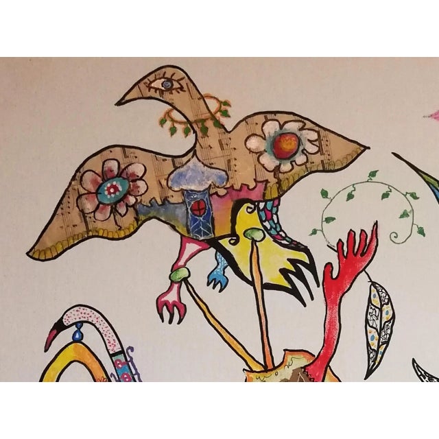 Early 21st Century Manitoba, Curiosity of Saltinbanks, 2020, Mixed Media For Sale - Image 5 of 6