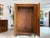 Brown Original Biedermeier Wardrobe in Walnut Veneer with Clothes Rail For Sale - Image 8 of 10