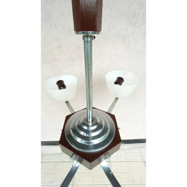 Art Deco Chandelier, 1940s For Sale - Image 14 of 18