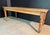 A good antique pine farmhouse dining table. A generous 8 seater, well proportioned with good depth. Sitting on casters and...