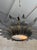 1950s Spanish 1950s Sunburst Leaf Ceiling Fixture With Frosted Glass For Sale - Image 5 of 14