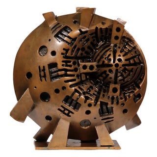Lino Tinés, Power Wheel, 1969, Bronze For Sale