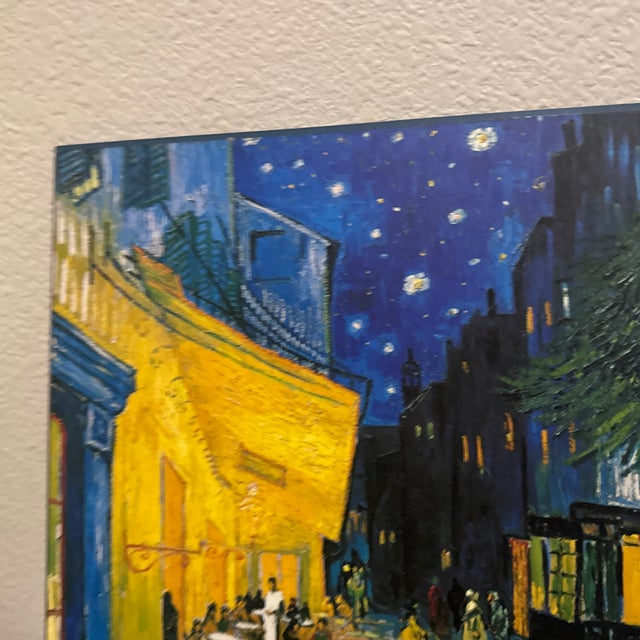 Post Impressionist Vintage Vincent Van Gogh "Café Terrace at Night" Print on Board For Sale - Image 3 of 7