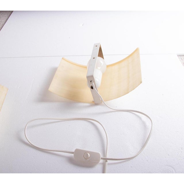 Mid-Century Minimalist Fiberglass Wall Sconces, Set of 2 For Sale - Image 4 of 11