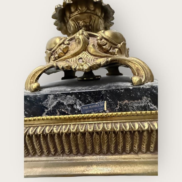 1970s The Italian Crystal & Marble Lamp For Sale - Image 13 of 13