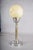 Vintage Art Deco Machine Age Table Lamp with Frosted Glass Globe, 1920s For Sale - Image 4 of 16
