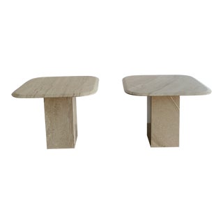 1980s Marble Side Tables For Sale
