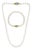 286 Akoya Pearls Strand Necklace and Bracelet Set 18 Karat Gold/ Diamond Clasp For Sale