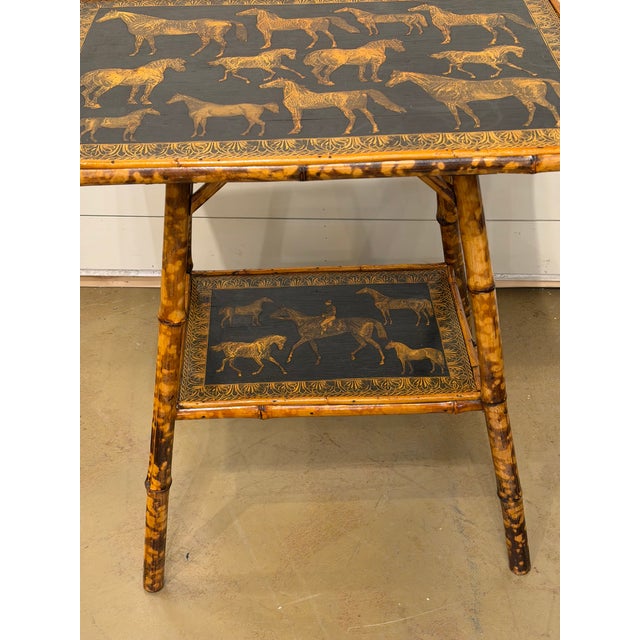19th Century English Decoupage Side Table For Sale - Image 4 of 9