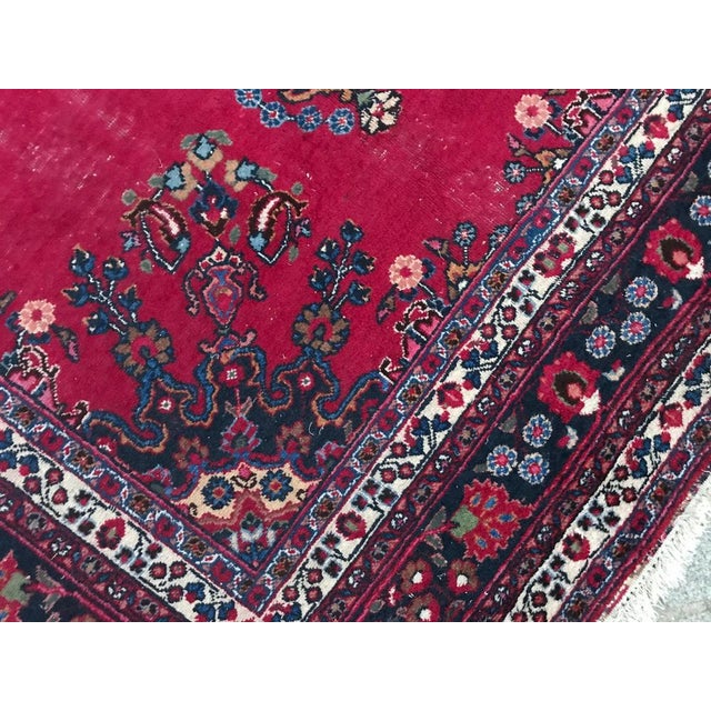 Vintage Mashhad Rug, 1950s For Sale - Image 3 of 14