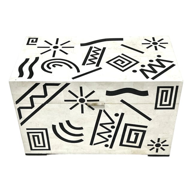 1980s Eugenio Tavola Oggetti Modern Stone Storage Trunk Chest Table For Sale