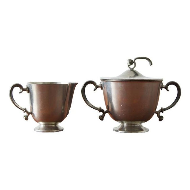 Creamer and Sugar Bowl by Edvin Ollers, 1920 For Sale - Image 6 of 6