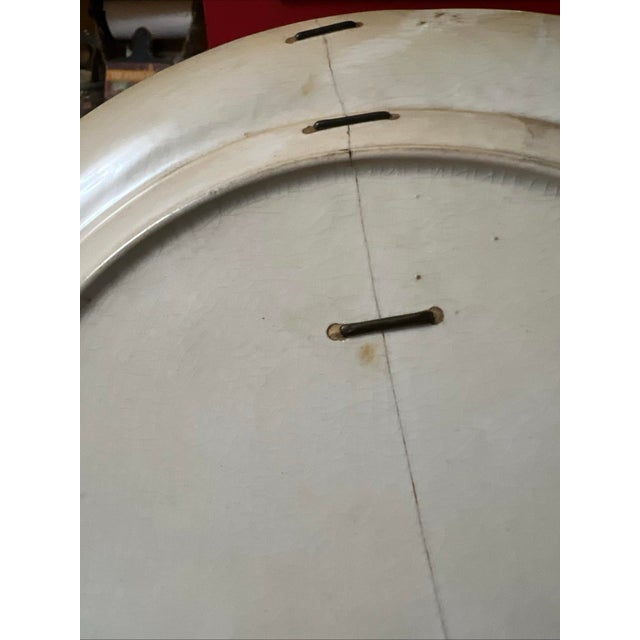 Royal Crown Derby Porcelain A Fine Pair of Antique Royal Crown Derby Plates, With Staple Repairs, Circa 1820's For Sale - Image 4 of 12