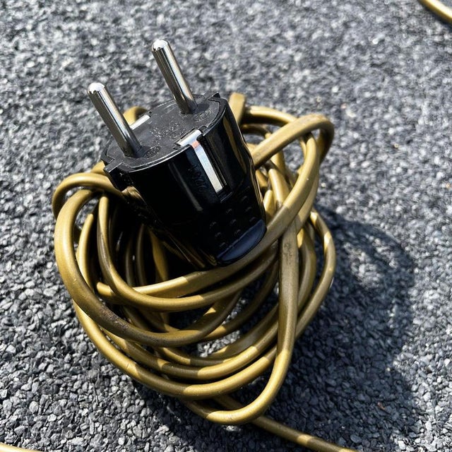 Vintage Adjustable Brass Reading Floor Lamp with Dimmer For Sale - Image 11 of 17