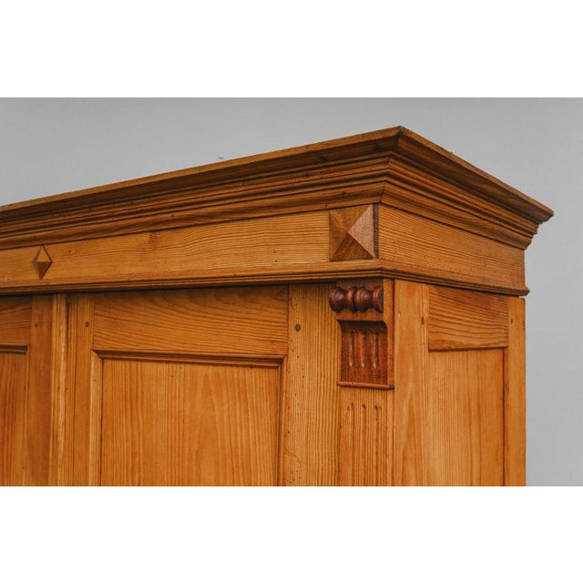19th Century Gründerzeit Wardrobe in Pine For Sale - Image 17 of 18