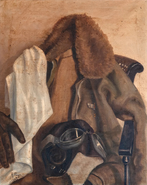 A. Puga, The Aviator Still Life Study, 1970s, Oil on Canvas
