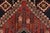 Red Shiraz Rug 3’5” X 4’7” Red Wool Vintage Tribal Hand-Knotted Oriental Carpet For Sale - Image 8 of 12