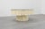 Monumental White Dining Table with Glass Top and Macramé, 1990s For Sale - Image 12 of 13