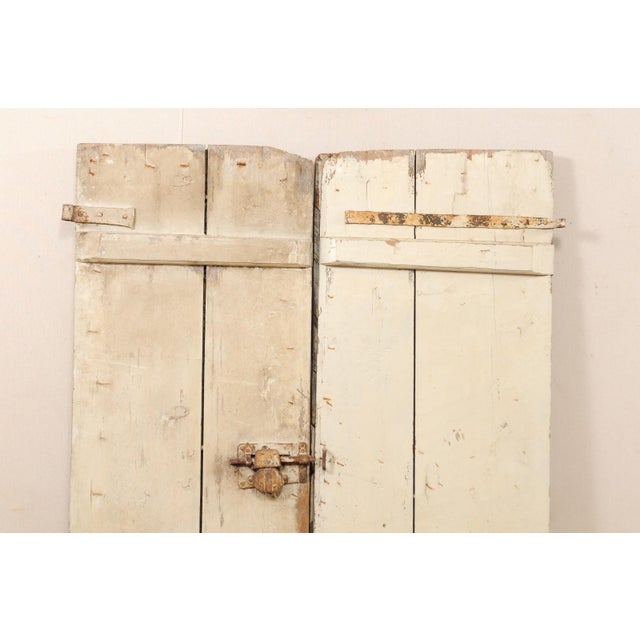 Pair 19th Century Swedish Diamond Pattern Doors For Sale - Image 11 of 11