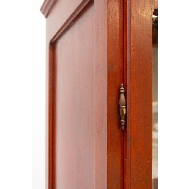 Handcrafted Display Cabinet in Cherry Wood, 1980s For Sale - Image 4 of 12