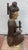 Mid 20th Century Hand-Carved Chinese Wooden Figural Sculpture of Seated Musician Holding Musical Instrument For Sale - Image 4 of 12
