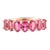 Metal 1.53ct Brilliant Cut Rubellite Half Eternity Band Size7 for Her in 14k Yellow Gold For Sale - Image 7 of 12