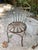 Metal Francois Carre Distressed Petite Garden Chairs - Set of 4 For Sale - Image 7 of 12