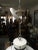 1980s Forecast Lighting Postmodern Pendant Chandelier, Los Angeles, White & Chrome For Sale - Image 11 of 11