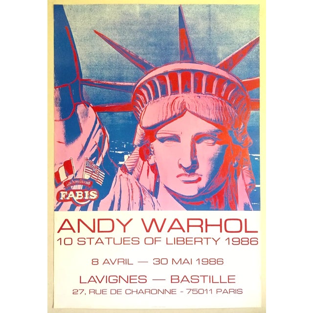 アンティーク　ポスター Andy Warhol Vintage 1986 