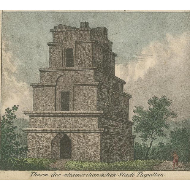 Dance of California Indians and Tower of Tlaxcallan, 1800s, Paper For Sale - Image 6 of 9