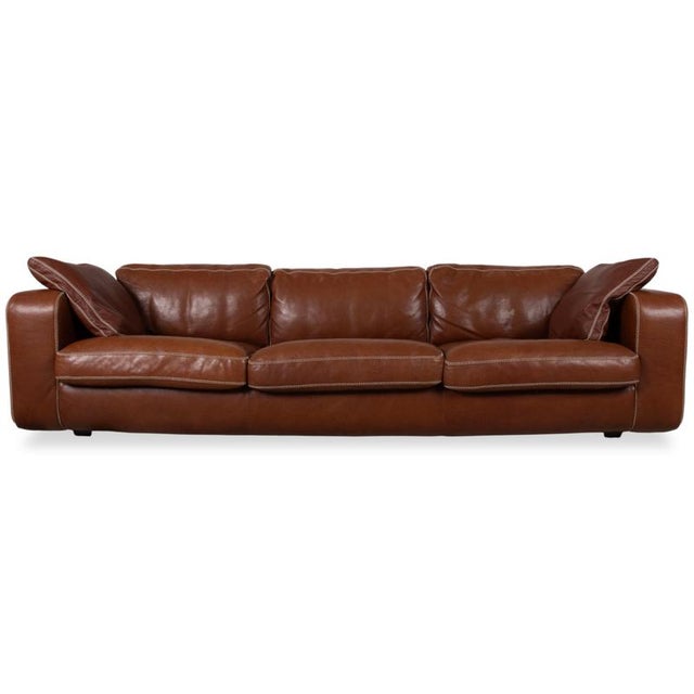Valentino Three-Seater Sofa and Chair with Ottoman in Leather from Machalke, Set of 3 For Sale - Image 5 of 18