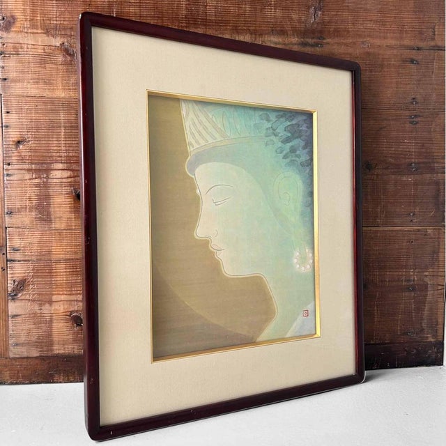 Paint Reihō, Buddhist Ahimsa Kannon, 1995, Painting For Sale - Image 7 of 10