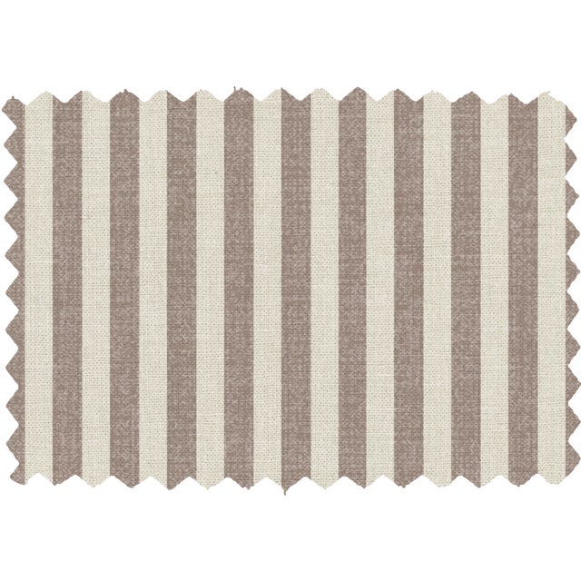 Textile Stoffer Home x Cloth & Company Lindy Slipcover Dining Chair in Jane Stripe Mauve For Sale - Image 7 of 8